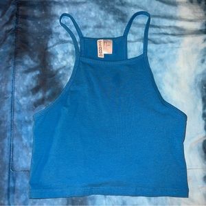 H&M Blue Halter Top